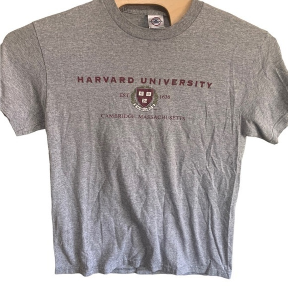 Harvard University Gray Tshirt‎ Medium Cambridge Massachusetts NCAA